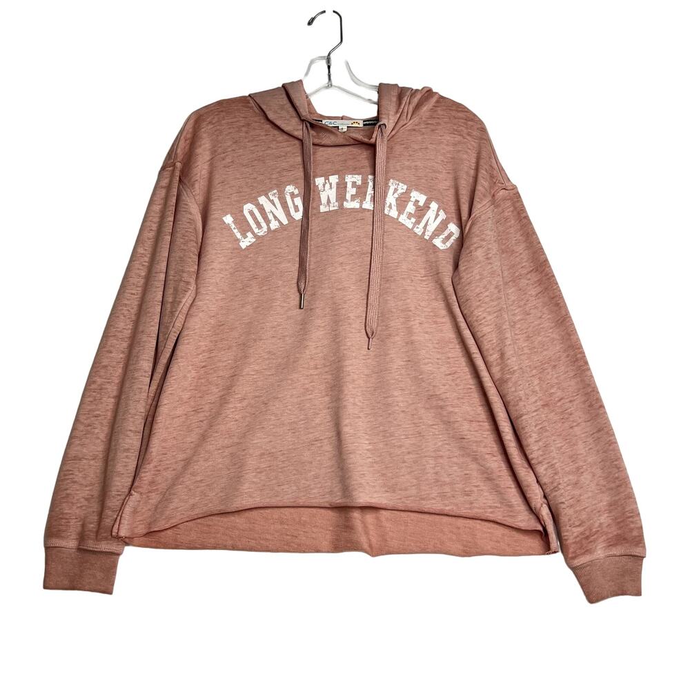 C&C California Long Weekend Long Sleeve Pullover Hoodie Sweatshirt Lightweight